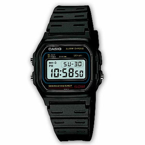 Casio Vintage Unisex Classic Square Digital Watch (W-59-1VQES)