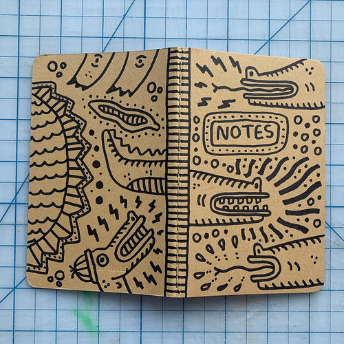 Custom Hand-Drawn Moleskine Ruled Pocket Journal