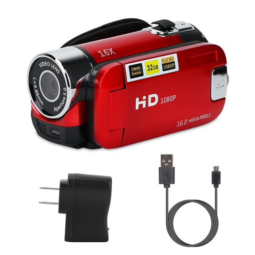 Retro 1080P HD Digital Camcorder (2.7" Screen & 16X Zoom)