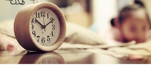 Silent Natural Wood Analog Alarm Clock
