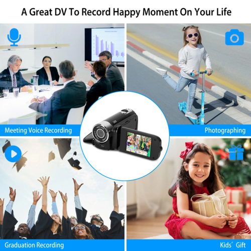 Retro 1080P HD Digital Camcorder (2.7" Screen & 16X Zoom)