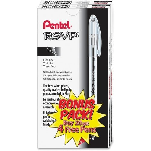 Pentel R.S.V.P. Ballpoint Stick Pens - Low-Tech & Retro